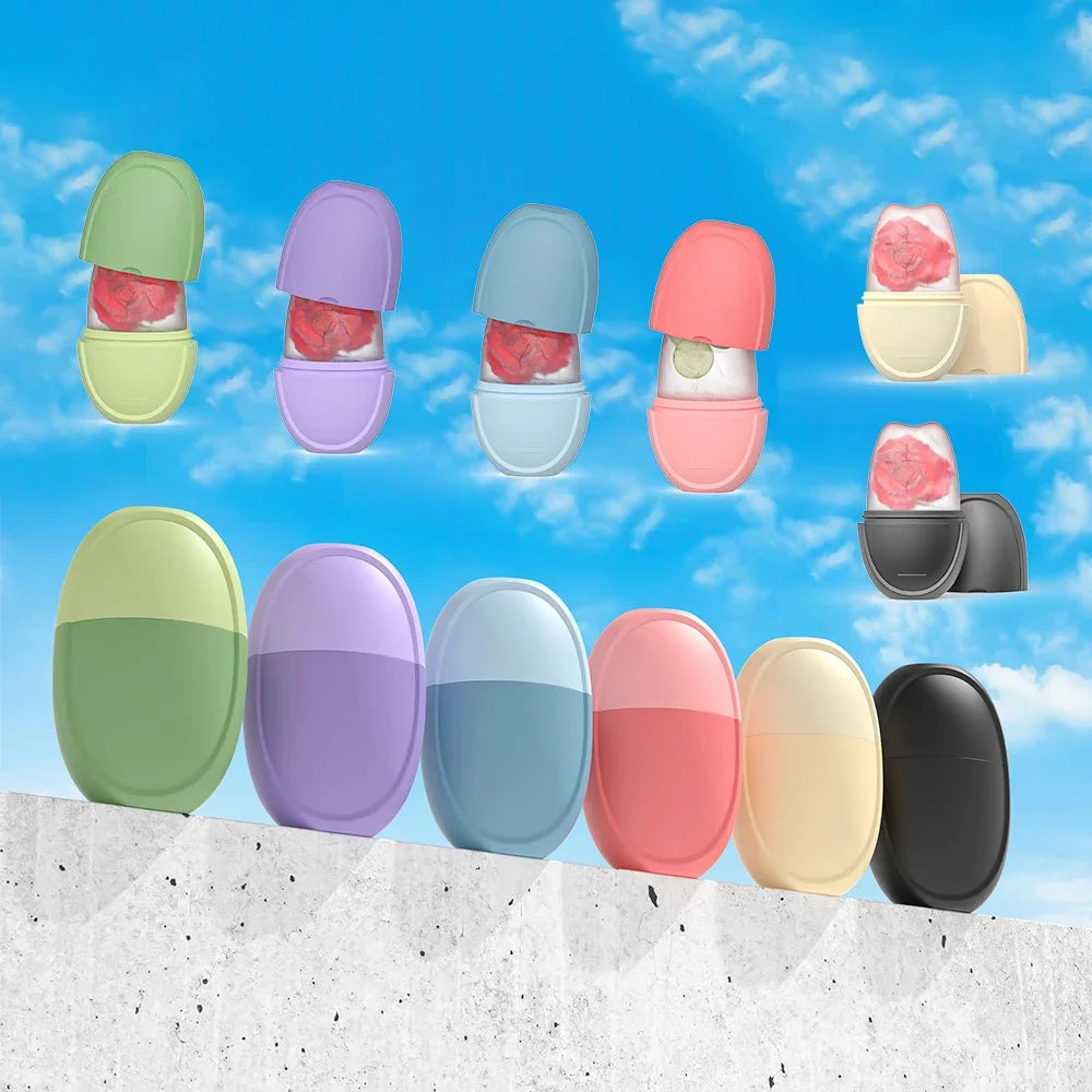 Ice Face Roller – Reusable Facial Massager for Pore Tightening & Eye Puffiness Relief