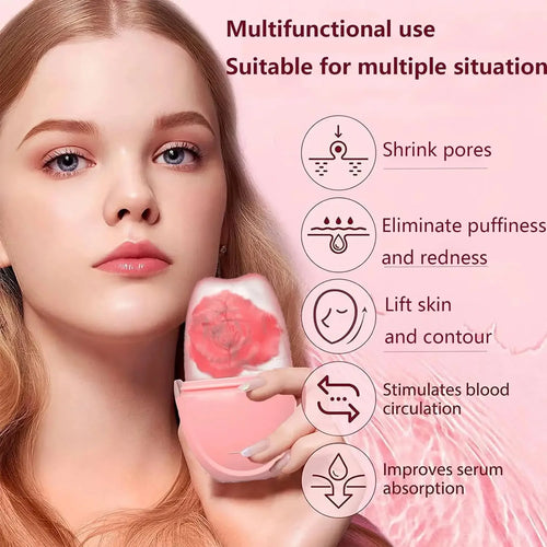 Ice Face Roller – Reusable Facial Massager for Pore Tightening & Eye Puffiness Relief